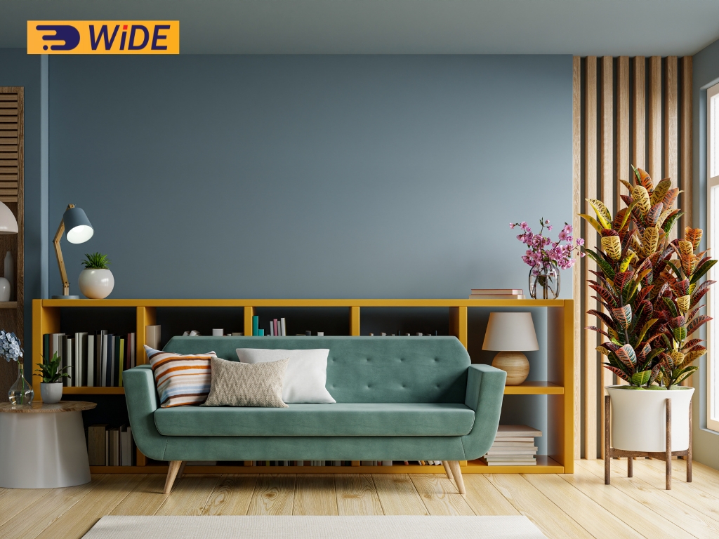 Phòng khách màu xám